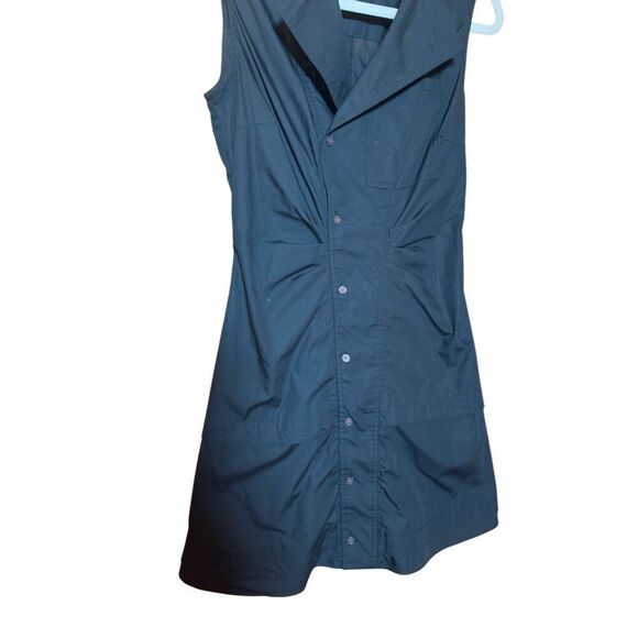 Derek Lam 10 Crosby Satina Sleeveless Shirtdress in Black Sz 2 - Picture 5 of 14
